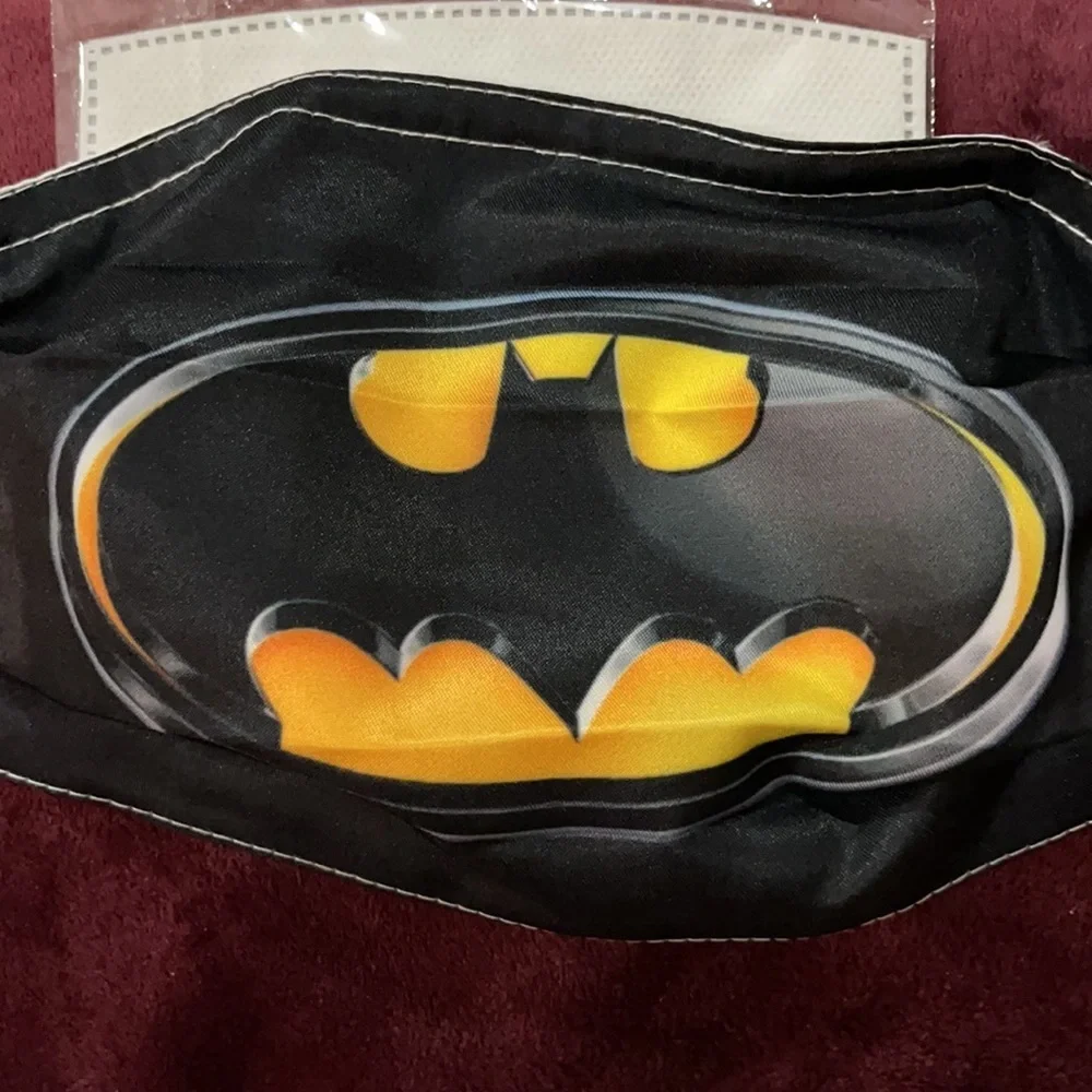 6/$20 New Batman logo face mask